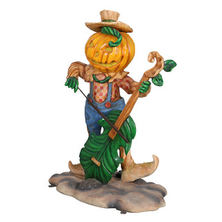 Pumpkin Scarecrow with Cello