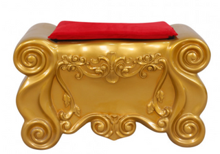 Santa Footrest (Gold/red)