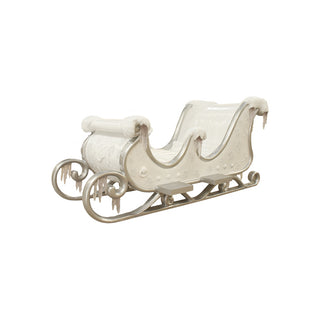 Santa Sleigh 4 Seater With Icycle (Silver/white)