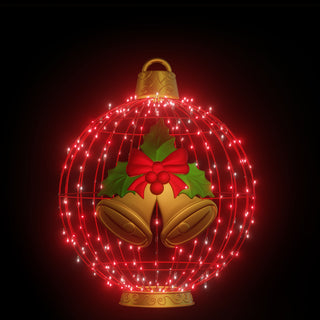 Christmas Ball "bells" (red) Standing