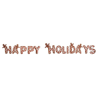 Happy Holidays Gingerbread Sign