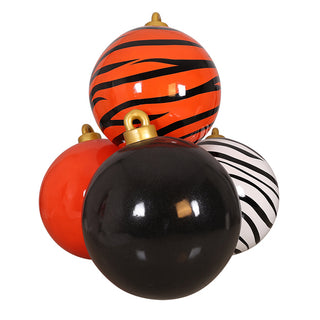 CHRISTMAS BALL STACK (4) (SPECIAL MULTI-COLOR)