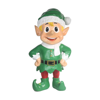 Standing Santa Elf (Green & blond)