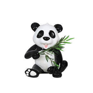 Panda Cub Eating Bamboo