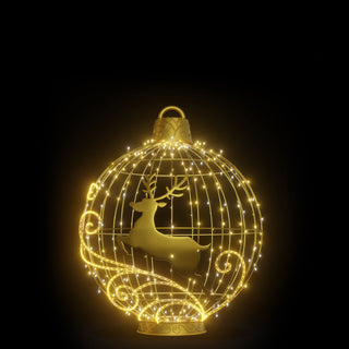 Christmas Ball "reindeer" (warm White)