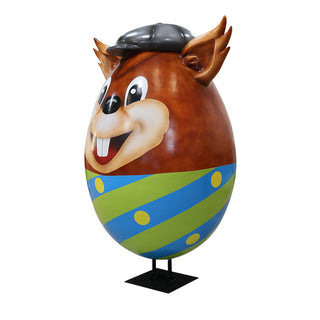 EASTER EGG 180CM WITH METAL PLATE (BUNNY BOY)